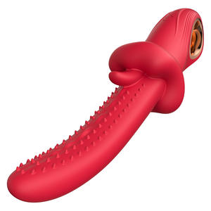 Vibrador Realista con Lengua, Estimulador de Punto G, Juguetes Sexuales para Adultos, Masajeador de Pezones y Clítoris, Dildo para Mujeres - Product Image 1