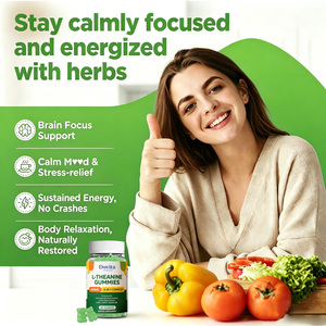 Cápsulas de L-Teanina 200mg con Cafeína, Suplemento Natural para la Calma y la Concentración, Sin OMG, Etiqueta Privada OEM, Venta al Por Mayor, Suministro B2B - Product Image 3