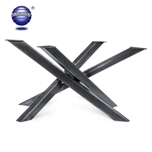 Modern Industrial Steel Frame Bench Coffee Dining <strong>Table</strong> <strong>Base</strong> with Iron Office Desk Legs for Restaurant Outdoor Hospital Use - Product Image 4