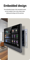 Anfitrión de música de fondo de 7 pulgadas, amplificador de pared con diente azul Wifi con 8 amplificadores de sonido estéreo, sistema de audio doméstico inteligente para el hogar
