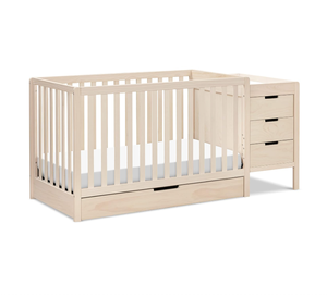 Thích hợp cho trẻ em các mặt hàng trang trí nội thất tùy chỉnh Tã em bé Giường cũi bốn trong một giường gỗ rắn - Product Image 1