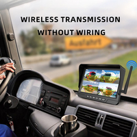 Heißer 7-Zoll-Funkmonitor mit 2 Solarkameras für LKW-Bus-Wohnwagen und Wohnmobil