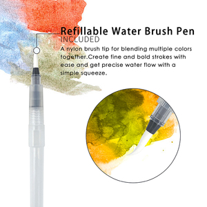 Produttore personalizzato pennarelli a punta a spazzola morbida per acquerello Set di vera spazzola in Nylon a base d'acqua penna a inchiostro 20/24/36/48/72/100 colori - Product Image 4