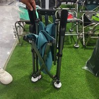 Chaise de pêche en aluminium et sac de rangement, siège pliant inclinable, tabouret portable pour camping et pêche en plein air, dossier réglable
