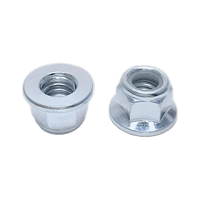Hex Flange Nuts UNC UNF 1/4-20 3/8-16 5/16-18 1/2-13 5/8-11 3/4 inci baja seng berlapis kuning seng nilon Hex memasukkan mur kunci