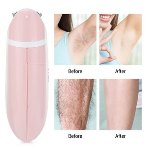 <span class=keywords><strong>Rasoir</strong></span> électrique pour femmes, <span class=keywords><strong>rasoir</strong></span> indolore pour femmes, épilateur pour le <span class=keywords><strong>visage</strong></span>, les jambes et les aisselles, tondeuse bikini portable et étanche - Product Image 4