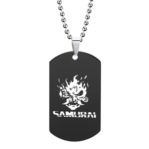 Anime Game <span class=keywords><strong>Cyberpunk</strong></span> <span class=keywords><strong>2077</strong></span> Collier Vincent Valerie Titane Acier Pendentif Halloween Mode Homme Femme Cosplay Accessoire Cadeaux - Product Image 4