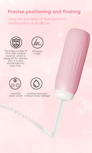 Bidé de viaje de mano de 650ml, botella de Material ABS + EVA, ducha portátil plegable al revés, cuidado posparto - Product Image 5