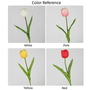 Tulipán Artificial de PU de 19.7 Pulgadas (Tulipán en Forma de Huevo) - Flor Artificial Suave al Tacto para Ramos de <span class=keywords><strong>Boda</strong></span> y Decoración, Venta al por Mayor por el Fabricante - Product Image 4