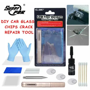 Kit de reparo para vidro rachado super pdr, mais novo kit de reparo de vidro automotivo