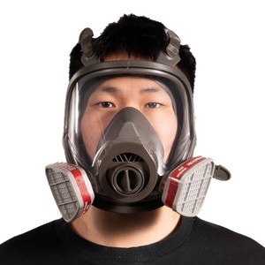 Masque respiratoire intégral Taodun en silicone réutilisable avec filtre anti-formaldéhyde et ammoniac pour la protection chimique - Product Image 5