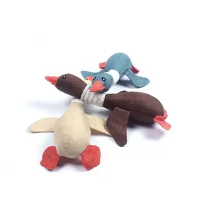 Jouet de chien de canard simulé, générateur de sifflet, meulage des dents, nettoyage interactif, lin, jouets pour chiens de compagnie