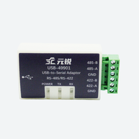Convertidor Serial YMYS USB 2.0 a RS485 RS422 de 1 Canal, Módulo de Comunicación Dual DB9 con Indicador LED para Dispositivos HMI