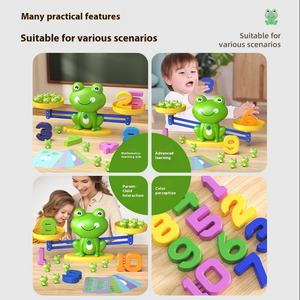 Jouet d'équilibre de grenouille en plastique pour l'éducation précoce des enfants jeu éducatif pour le développement de l'intelligence du bébé pensée logique - Product Image 5