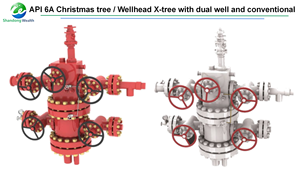 Arbre en X industriel robuste en acier inoxydable API6A pour applications de contrôle de débit de pétrole et de gaz en mer - Product Image 4