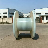 Bobine de câble industrielle opaque et solide, résistante à l'usure, vide, en plastique, pour enroulement de composants électriques