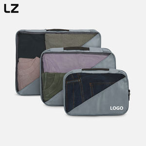 LZ 3 Set Cubos de embalaje de compresión ultraligeros <span class=keywords><strong>Maleta</strong></span> <span class=keywords><strong>Mochila</strong></span> Bolsas organizadoras de <span class=keywords><strong>viaje</strong></span> para equipaje de <span class=keywords><strong>viaje</strong></span> Vacaciones Viajes de negocios - Product Image 2