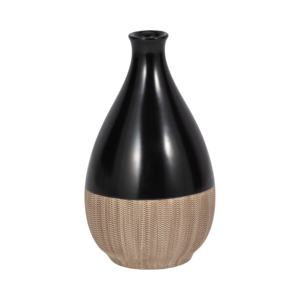 Vaso decorativo in ceramica bicolore per soggiorno, camera da letto, ufficio, decorazioni per la casa - Product Image 3