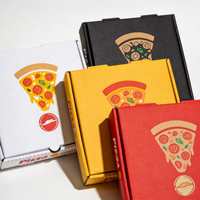 Boîte à pizza personnalisée 10 12 14 16 pouces, jetable, imprimée, en carton ondulé, de qualité alimentaire