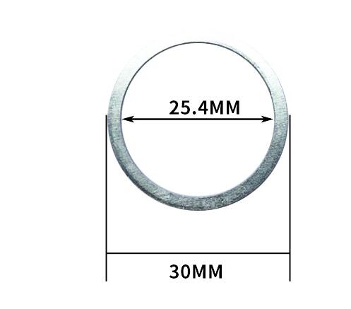 Dairesel testere halkası 30mm ila 25.4mm