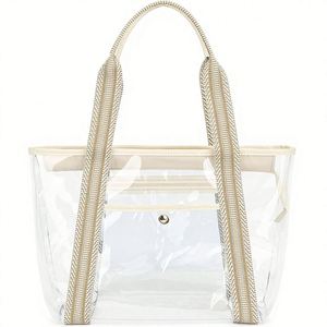 Bolsa de Compras de Lona Amarilla con Logotipo Personalizado, Gran Capacidad, para Mujer, Venta al Por Mayor OEM - Product Image 3