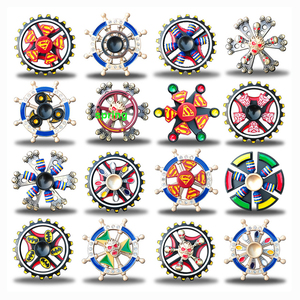 Mới Hai Lớp Ngón Tay Hợp Kim Kẽm Đầy Màu Sắc Tay <span class=keywords><strong>Spinner</strong></span> Kim Loại Tay <span class=keywords><strong>Fidget</strong></span> <span class=keywords><strong>Spinner</strong></span> Đồ Chơi - Product Image 6