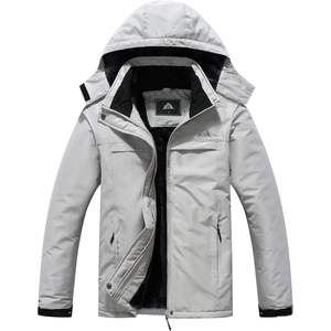 Moerdeng Chaqueta de esquí para mujer, abrigo cálido de invierno con capucha, impermeable, forro polar, chaqueta de snowboard para senderismo y viajes - Product Image 5