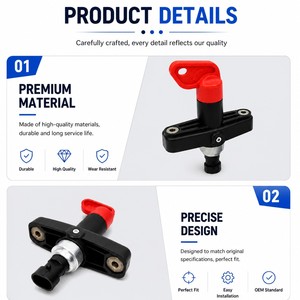 21470290 214 702 90 22446845 224 468 45 Interrupteur principal de <span class=keywords><strong>batterie</strong></span> avec kits adapté aux camions Volvo <span class=keywords><strong>Renault</strong></span> - Product Image 6