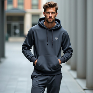 Sudadera con Capucha Unisex de Algodón Transpirable y Ecológica para Otoño/Invierno, Personalizable con Logotipo, de Alta Calidad - Product Image 3