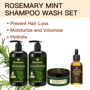 Juego de champú y acondicionador de árbol de té para el crecimiento del cabello de menta de Romero orgánico natural de fábrica OEM - Product Image 6