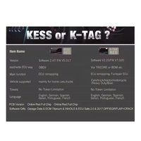Herramientas de Programación de ECU EU Red Kess V2 V5.017 Online 2.80 y KTAG 7.020 2.25, Programador OBD2 Ktag en Caja