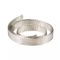 Personnalisation flexible électrique toronné tressé fil de cuivre nu placage étamé cuivre tressé extensible manchon blindé