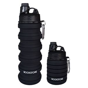 Bouteille d'eau télescopique en silicone 500 ml, portable, pliable, anti-fuite, sans BPA, créative, pour le voyage, le camping, les sports, gobelet à boire - Product Image 4
