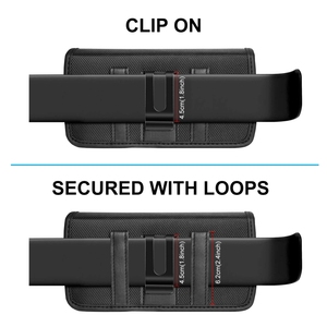 Housse <span class=keywords><strong>de</strong></span> téléphone portable HAWEEL avec logo personnalisé, 4.7 pouces, pince ceinture en nylon, pochette <span class=keywords><strong>de</strong></span> transport horizontale avec fente pour carte - Product Image 5