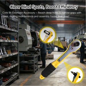 You Luke 19 pièces, jeu de douilles et embouts à cliquet 1/4 po, poignée en T, chromé, kit d'outils de bricolage - Product Image 3