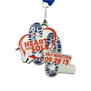 Wholesale Custom Running Sports Medals <b>Metal</b> Zinc Alloy Medal Supplier with Cross Angel and Fashion Themes for Shoes - Product Image 2