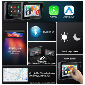 Jmc xe máy Carplay IPX7 không thấm nước 5 inch 6 inch màn hình cảm ứng GPS DVR BT FM xe máy chuyển hướng - Product Image 3