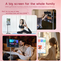 Eimio 27-Inch Smart Android 13 Monitor Met Led Backlight Volg Me Touch Moving Fitness Display Lcd Televisie Met Standaard