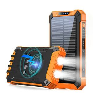 Banco de Energía Solar Inalámbrico Multifuncional de Alta Capacidad, 20000 mAh, para Teléfono Móvil, Uso en Exteriores, con Logotipo Personalizado - Product Image 4
