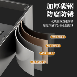 Étagère de rangement de cuisine transfrontalière épaissie, porte-épices, étagère murale sans perçage, multifonctionnelle pour usage domestique. - Product Image 2