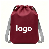 Sac de sport personnalisé avec logo, pour la gym, les voyages en plein air, les sports, avec cordon de serrage, pour hommes et femmes, imperméable, avec poche latérale zippée, grand format, en polyester