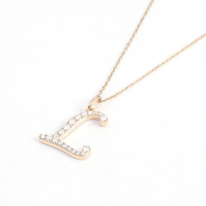 Phụ Nữ Tùy Chỉnh Tên Vòng Cổ Thư Mặt Dây Chuyền 14K Vàng Trang Sức Bán Buôn VVS Moissanite Kim Cương Đồ Trang Sức Mỹ Bộ Đồ Trang Sức - Product Image 3