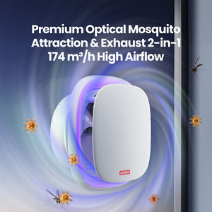 NUEVO Producto Mosquito <span class=keywords><strong>Killer</strong></span> Baño Extractor Ventilador Montado En Vidrio Cocina Hogar Ventilación Extractor - Product Image 3