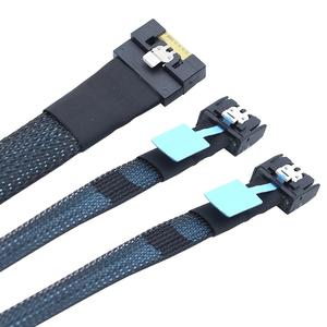 Кабель PCI-E Slimline SAS SFF-8654 8I на 2 MCIO 4i в нейлоновой оплетке для компьютерных серверов, 50 см - Product Image 5