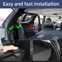 Ausziehbare Kofferraumabdeckung für Dodge Durango 7-Sitzer 2011-2021 Neue Innenausstattung Zubehörprodukte für Autos