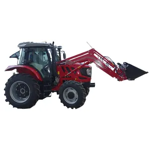 China High Quality Heavy Duty Farm Tractor 4X4 Agricultural 100HP China Tractor With Front End Loader And Backhoe For Sale