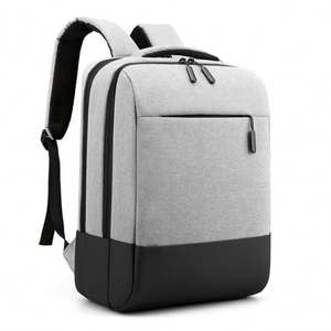 Mochila de Poliéster Negra de Alta Calidad, Bolsas para Portátil de 15.6 Pulgadas, Impermeables, con USB, para Hombre, Mochilas de Negocios - Product Image 1