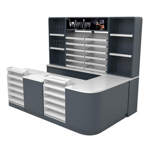 カスタム食料品店現金カウンターファッション大理石小売コンビニエンスストアチェックアウトカウンター現金販売 - Product Image 1