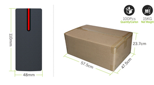 Skimmer de tarjetas a prueba de agua de 125KHz, lector de tarjetas magnéticas, Control Rfid de puerta de acceso, lector de tarjetas de proximidad - Product Image 5