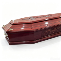 Ataúd de Madera Estilo Europeo, de Abeto, para Uso Funerario, Tamaño Personalizado, Certificado FSC, Directo de Fábrica